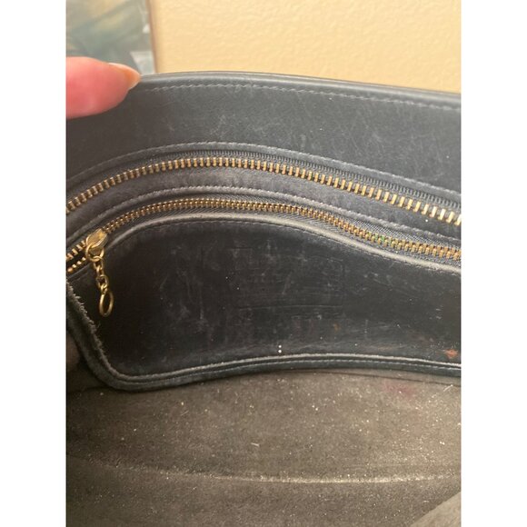 Coach 9802 Slim Equestrian Crossbody Black Leather Bag Made in USA 1997 - Picture 9 of 16